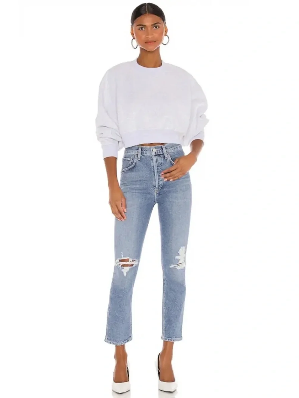 AGOLDE Riley High Rise Straight Crop Jeans - Picture 4 of 12